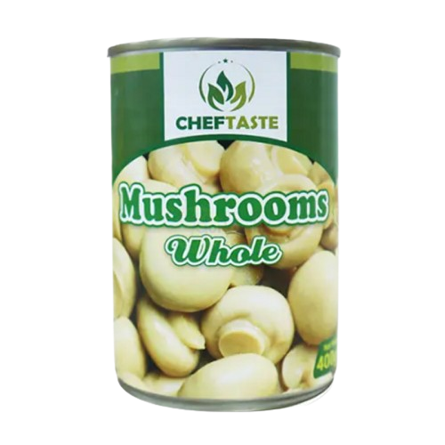 Chef's test Whole Mushrooms in Brine – Premium Canned Mushrooms (big)